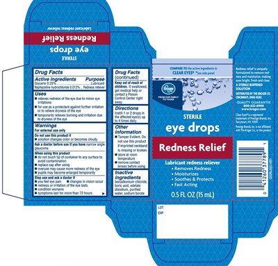 Kroger Eye Drops Redness Relief 15ml (Kroger Eye Drops Redness Relief Edrl)